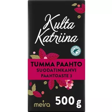 Kulta Katriina Tumma paahto suodatinkahvi RAC 500g