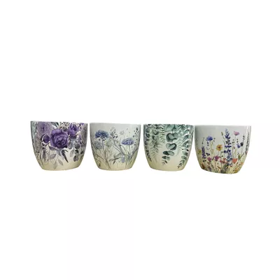 Flower Pot Medium D14xH12.5cm Assorted