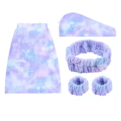 The Big One® 5 pc Solid Texture Bath Wrap Set