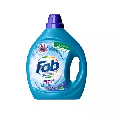 Fab Laundry Liquid Odour Control Intense Fresh 3.6L
