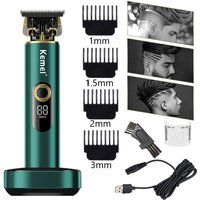 Kemei Men Barber Shop Hair Cutting Machine KM-V150 Professional Electric Cordless Hair Clipper Trimmer With Charging Base