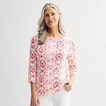 Women's Croft & Barrow® Boatneck Top