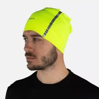 KIPRUN Scaldacollo multiuso running adulto unisex giallo fluo