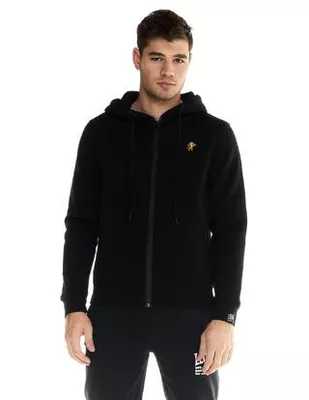 LEONE 1947 APPAREL Felpa con cappuccio Leone uomo con zip intera Soft Basic