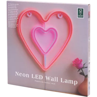 Neonová nástěnná lampa