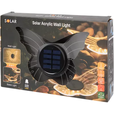 Solární záhradní dekorace 2 v 1