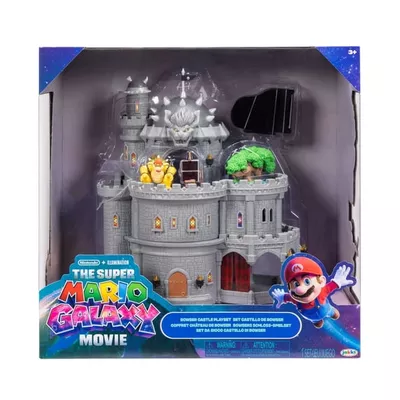 The Super Mario Galaxy Movie – Deluxe Bowser Castle Playset with 1.5 inch Bowser Action Figure, Piano, Bonsai Tree, Heat-activated Paintings and More