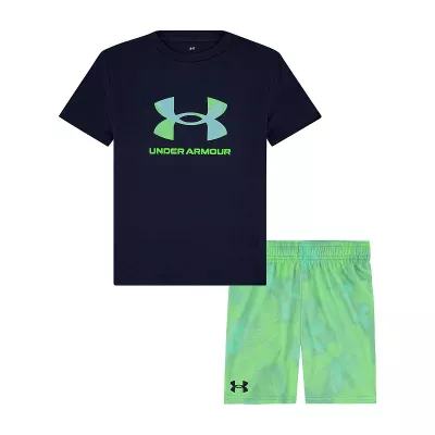 Boys 4-7 Under Armour Gradient Logo T-Shirt and Shorts Set