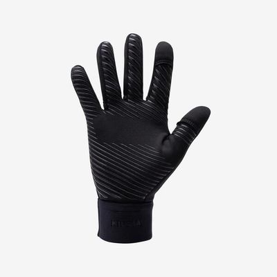 KIPSTA Kinder Fußball Handschuhe - Keepdry 500 Fußball Spielerhandschuhe schwarz