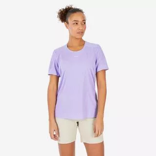 T-shirt trekking donna MH500 viola