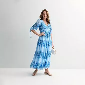 Women's Taylor V-Neck Smocked Waist Maxi Dress