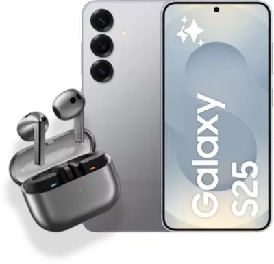Smartphone SAMSUNG Pack S25 Gris 128Go + Buds 3 Gris