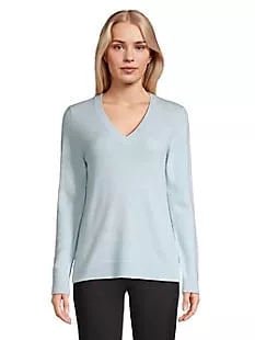 Cara Cashmere Basic V-Neck Sweater