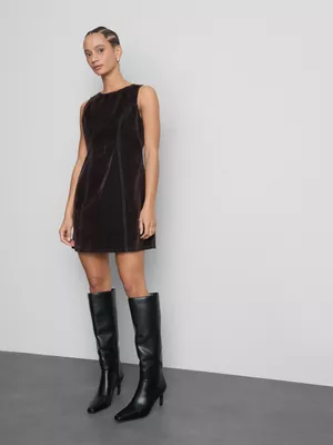 Vestido corto cepillado de Paula Echevarría