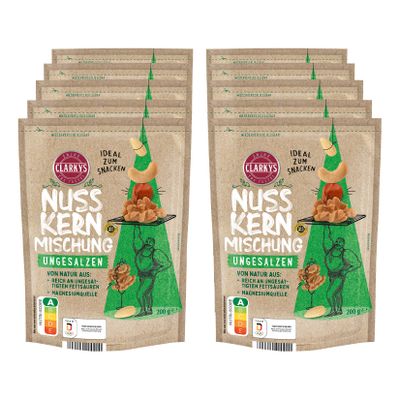 Clarky Feinste Nusskernmischung 200 g, 10er Pack