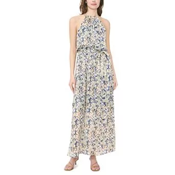 Women's MSK Sleeveless Halter Blouson Maxi Dress