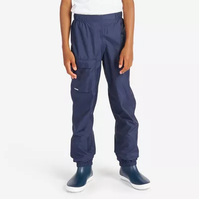 TRIBORD Überziehhose Regenhose Kinder wasserdicht 100 marineblau