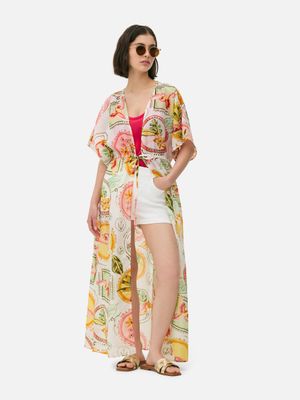 Kimono midi estampado de Paula Echevarría