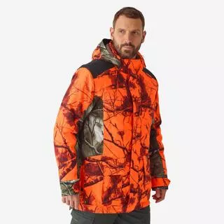 SOLOGNAC Giacca caccia 500 TREEMETIC calda e impermeabile 3 in 1 fluo