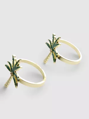 Pack de 2 servilleteros con palmeras