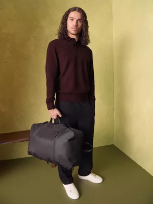 Jersey tipo polo texturizado