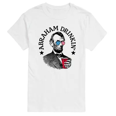Big & Tall Abraham Drinkin Graphic Tee