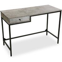 Mesa escritorio jack cemento de 110x48x76 cm