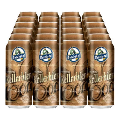 Mönchshof Kellerbier 5,4 % vol 0,5 Liter Dose, 24er Pack