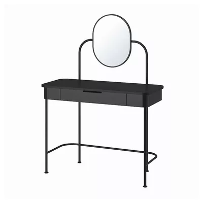 GRÅFJÄLLET Toaletní stolek, antracit, 100x42 cm