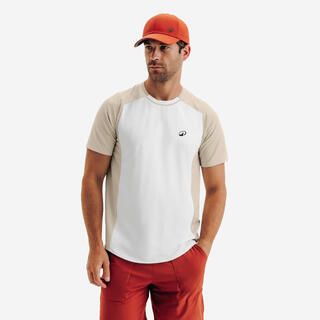 KUIKMA T-shirt tennis uomo DRY beige-bianco