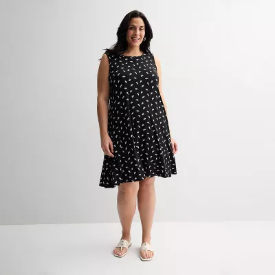 Plus Size Croft & Barrow® Sleeveless Tank Swing Dress