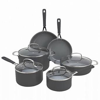 Mingle & Co. 10 pc Silicone Ceramic Cookware Set