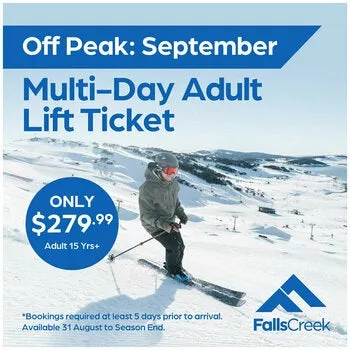 Falls Creek Lift Ticket Off Peak Season Adult