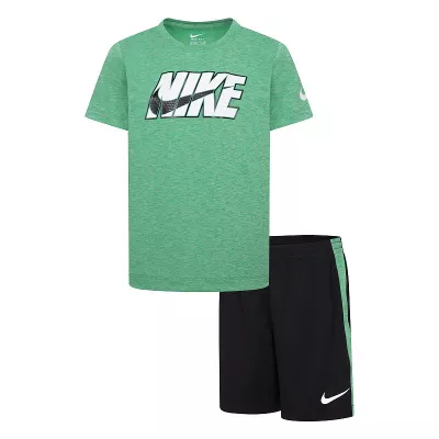 Boys 4-7 Nike Dri-FIT Heathered T-shirt & Shorts 2 pc Set