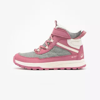 QUECHUA Scarpe calde montagna bambina SH500 STRAP WARM rosa