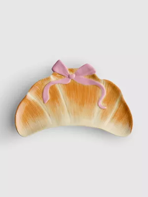 Plato para abalorios en forma de croissant