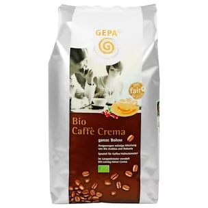 Gepa Bio Kaffee Crema ganze Bohne 1kg