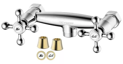 Geyser, Brusearmatur, Magnolia, krom