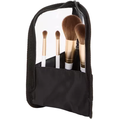 Sada štětců na make-up v cestovní taštičce