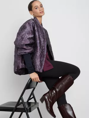 Chaqueta bómber de jacquard