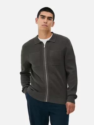 Cárdigan con cremallera