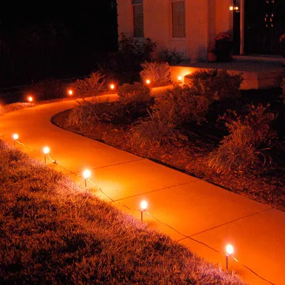 LumaBase Orange Pathway Lights