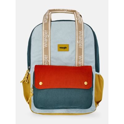 Wrangler Unisex 17" Golden Color Block Backpack, Gold