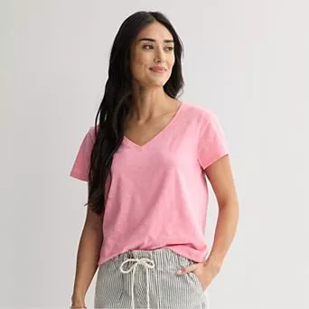 Women's Sonoma Goods For Life® Everyday Short Sleeve V-Neck Tee