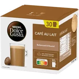 Nescafé Dolce Gusto 30kaps/300g Café au Lait maitokahvikapseli