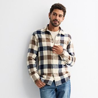 Men's Sonoma Goods For Life® Essential Flannel Button-Down Shirt