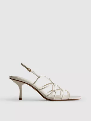 Sandalias trenzadas con tacón de aguja de The Edit