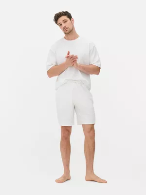 Pantalones cortos de pijama texturizados