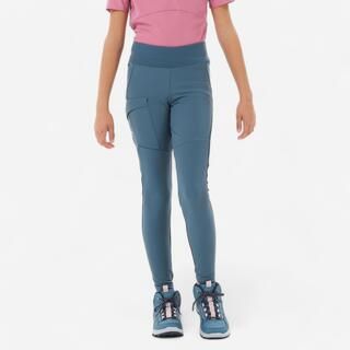 QUECHUA Leggings trekking bambina MH500 blu