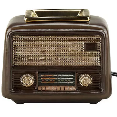 Red Shed Brown Ceramic Radio Wax Warmer
